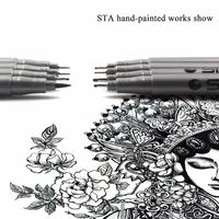 STA 8050 Art Sketch comics Art Marker Pen Pigment Liner Water Based For Drawing Handwriting School office stationery waterproof 2