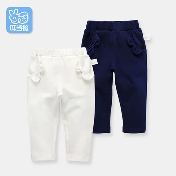 

Dinstry spring autumn baby trousers baby boys &girls elastic waist pant infant long pants trousers