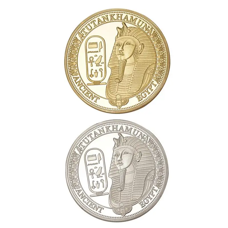 

2018 New Commemorative coin sphinx gold and silver coin ancient egyptian pharaoh coin art collection metal badge gift