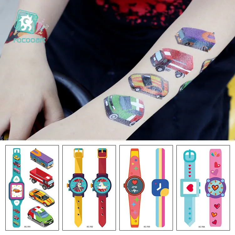 

EC701~704/ series watches tattooing temporary stickers, toy cars, children's stickers for children