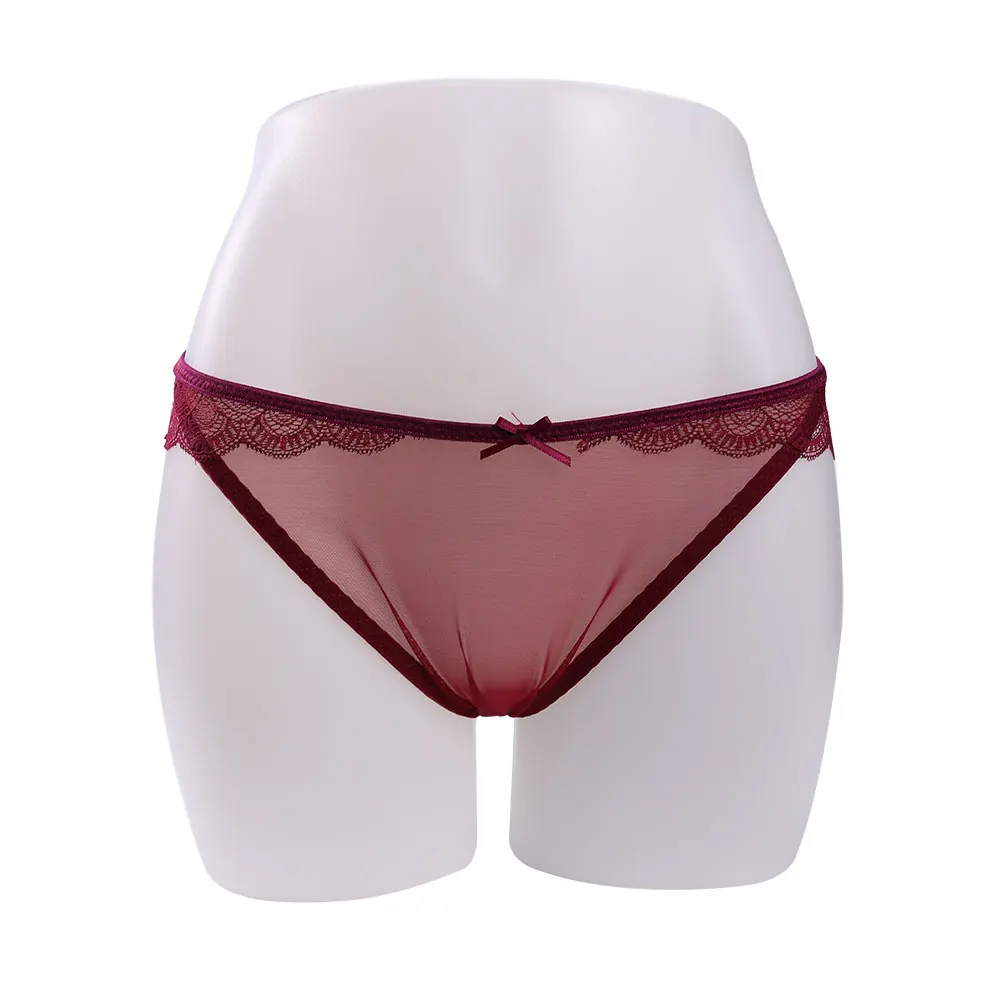 Sexy Peacock Lace Women's Panties: Ultra Thin, Low Rise Briefs in Transparent Fabric - M-XL Plus Size Lingerie. image 3