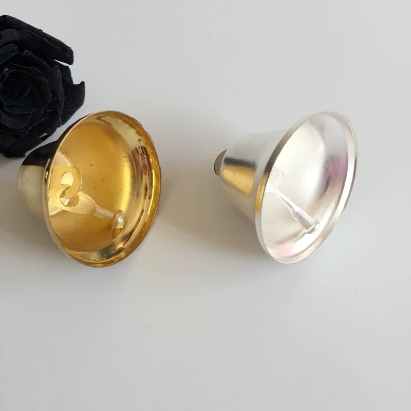 50Pcs 32mm Metal &amp Golden / Silver Color Jingle Small Bells Fit Festival Christmas Decoration Jewelry Pendants | Украшения и