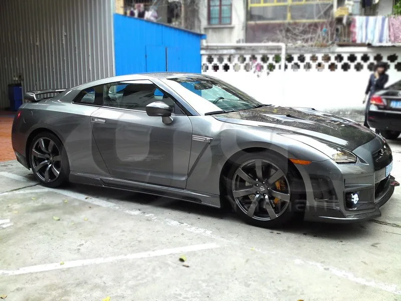 2008-2014 Nissan R35 GTR CBA DBA BSE Style Side Skirts CF Matte Finish (14)
