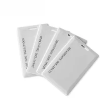 DWE CC RF 125 кГц EM4200 чип ID ПВХ карта с номером печатной карты 1,8 мм