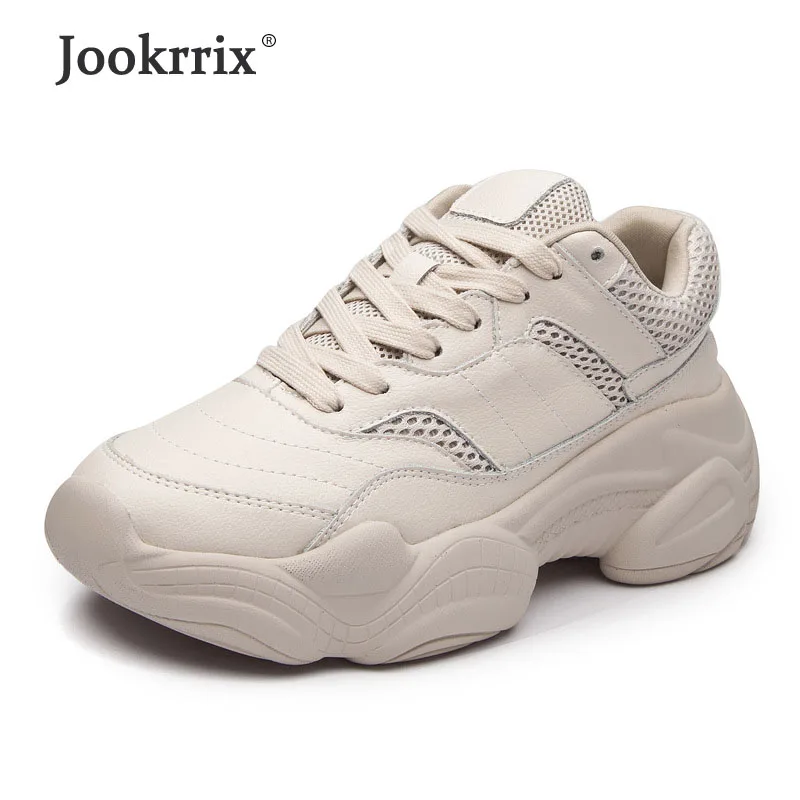 Jookrrix/; женская обувь на массивном каблуке; женская обувь из натуральной кожи для тренировок; женская обувь, увеличивающая рост на 5,5 см; женские кроссовки
