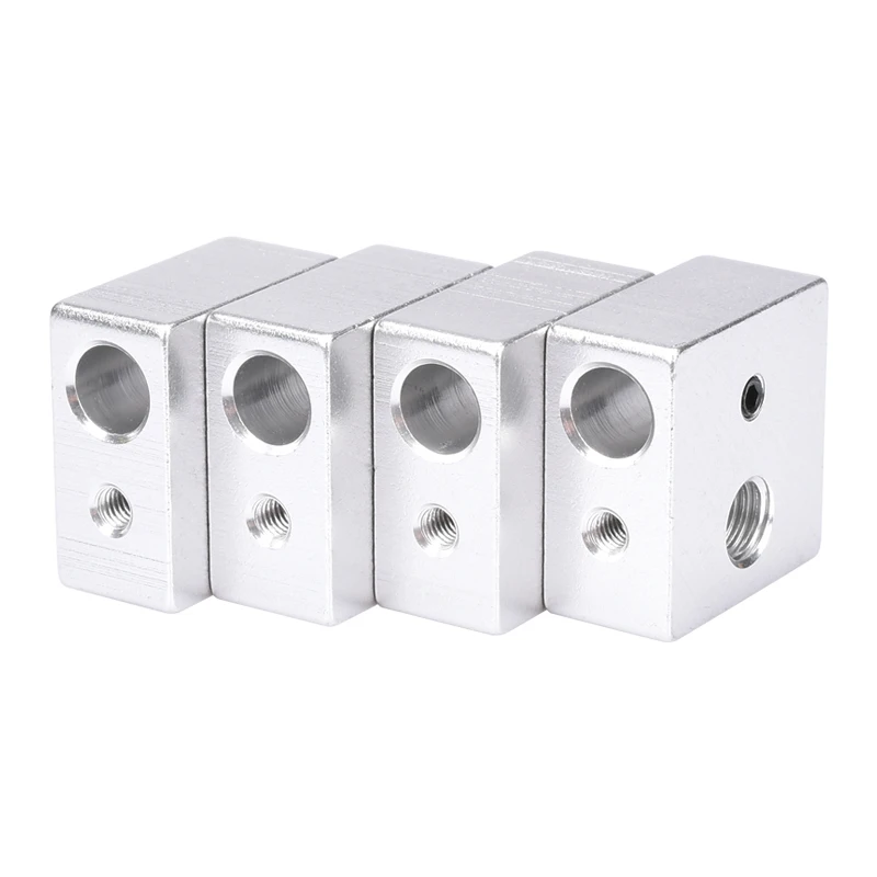 3D أجزاء الطابعة MK7 MK8 كتلة ساخنة كتلة Makerbot 3D الطابعة الألومنيوم كتلة Hotend رأس الطباعة التدفئة كتلة MK8 الطارد