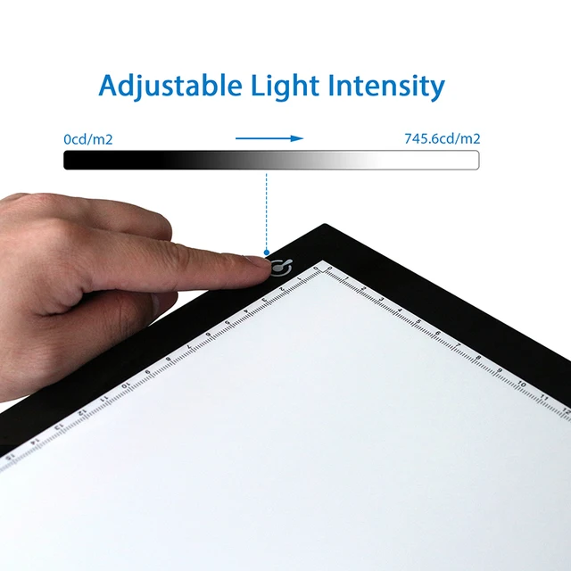 HUION L4S LED Light Pad Drawing Board 17.7 Inches Ultra-Thin Adjustable Eyesight-Protected Tracing Light Box for Artists Sketch 3