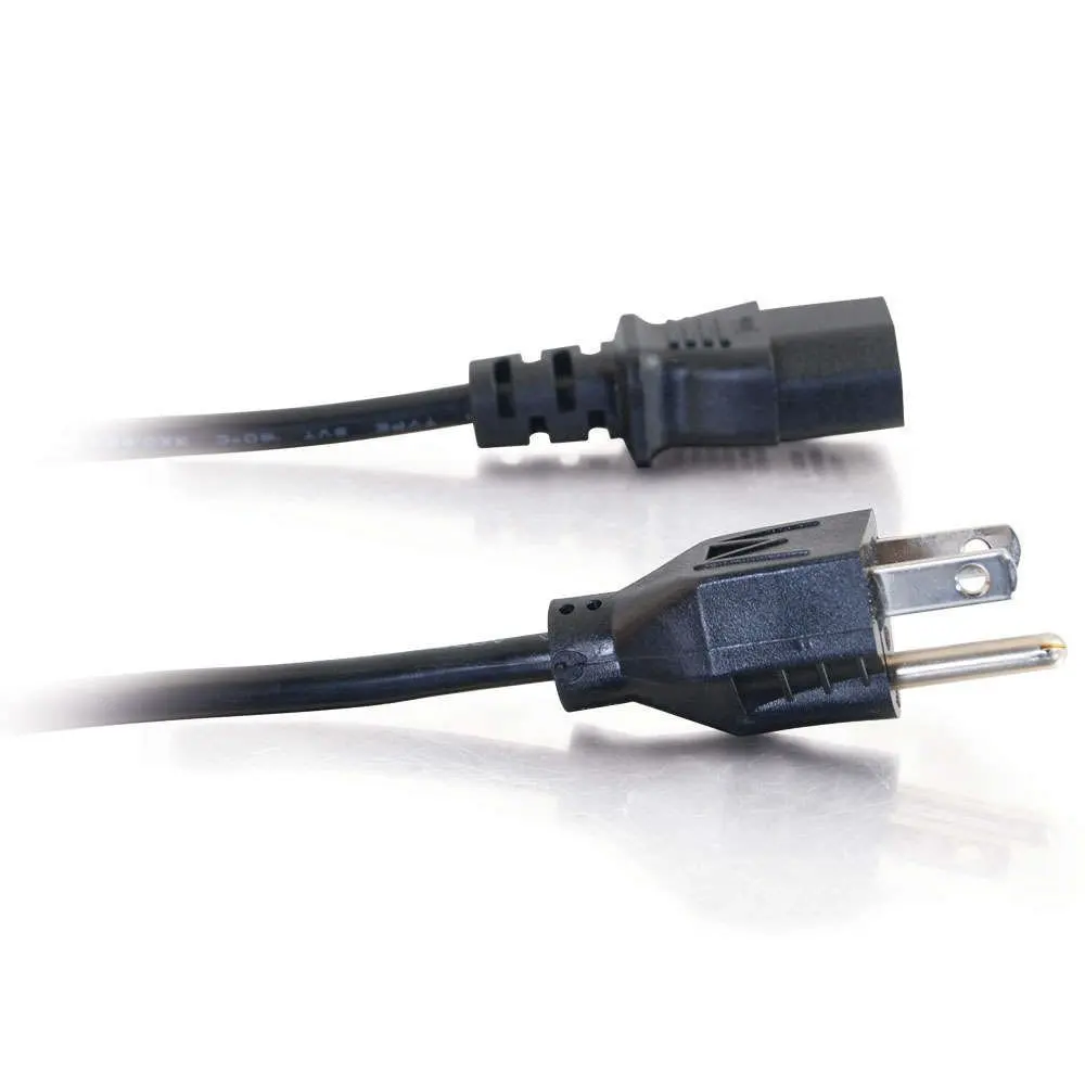 1,5 m 5 Fuß 3-polig 18 awg 60c 250v US-Stecker Universal-Netz kabel für Nema 5-15p zu iec320c13 schwarz pwc75a150us