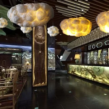 SHIXINMAO Creative floating white clouds, home decoration chandelier the clouds light KTV bar restaurant Art Pendant Ceiling
SHIXINMAO Creative floating white clouds, home decoration chandelier the clouds light KTV bar restaurant Art Pendant Ceiling