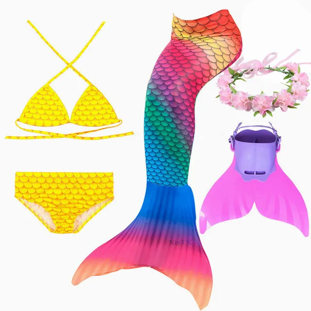 NEW-4pcs-Set-Kids-Giaid-Tails-Swimmable-Swimsuits-Swimming-Kids-Ariel-Mermaid-with-Flipper-cosplay.jpg_640x640 (5)_