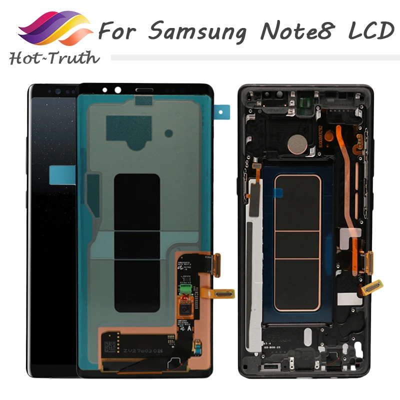 

6.3" Original For SAMSUNG Galaxy Note8 LCD N950 N950F LCD with Frame Super AMOLED Note8 Display Touch Screen Replacement Parts