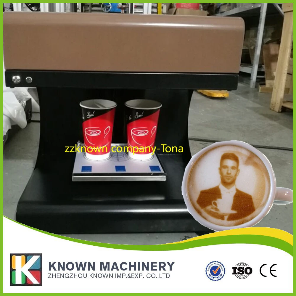 US $1.175.00 WIFI system coffee printer chocolate food printer for cookies foamdrinks printer with 2 cups