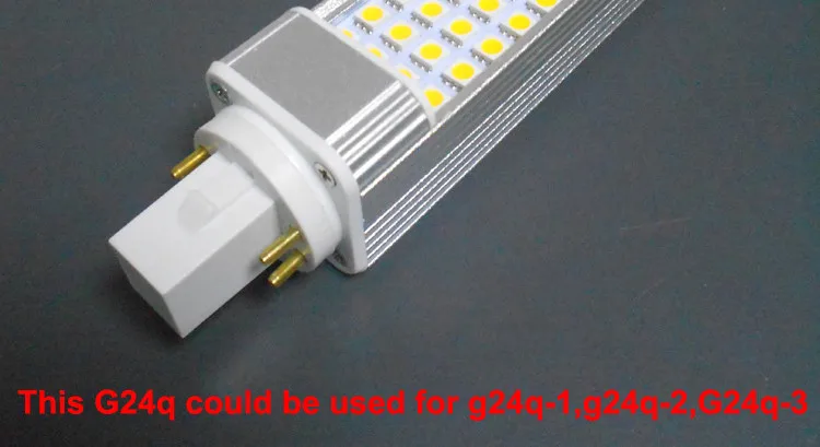 Бесплатная доставка 4 pin led g24q-3 лампочка PL лампы 5 W 7 W 9 W 10 W 11 W 12 W SMD5730 5050 2835 Светодиодный светильник AC85-265V 110 V 220 V