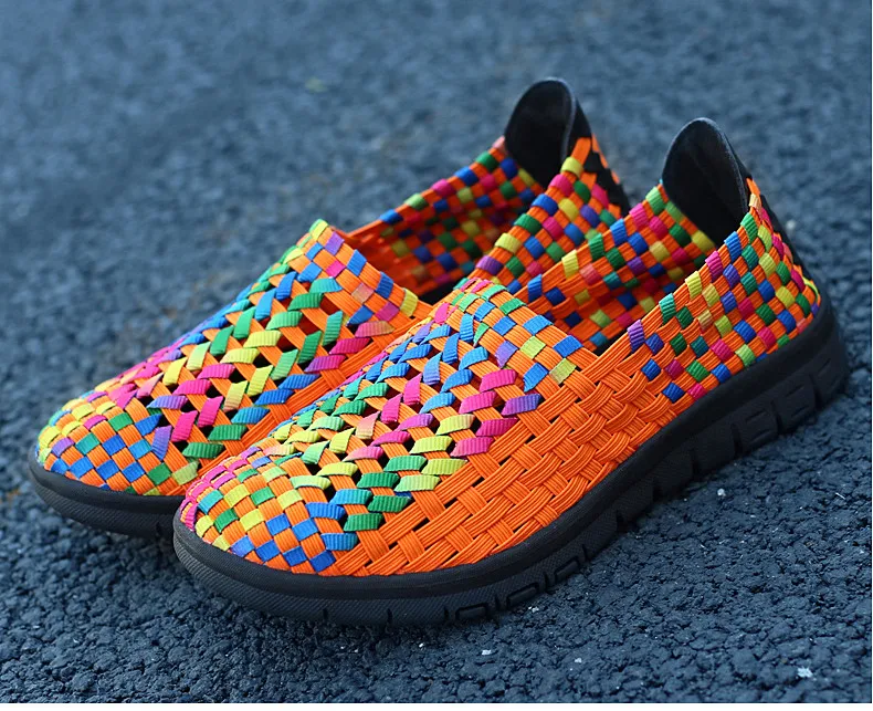 2019 Summer Women Woven Flats Shoes Ballerina Ballet Flats Ladies Slip on Loafers Female Footwear Flat Sneakers Shoes (10)