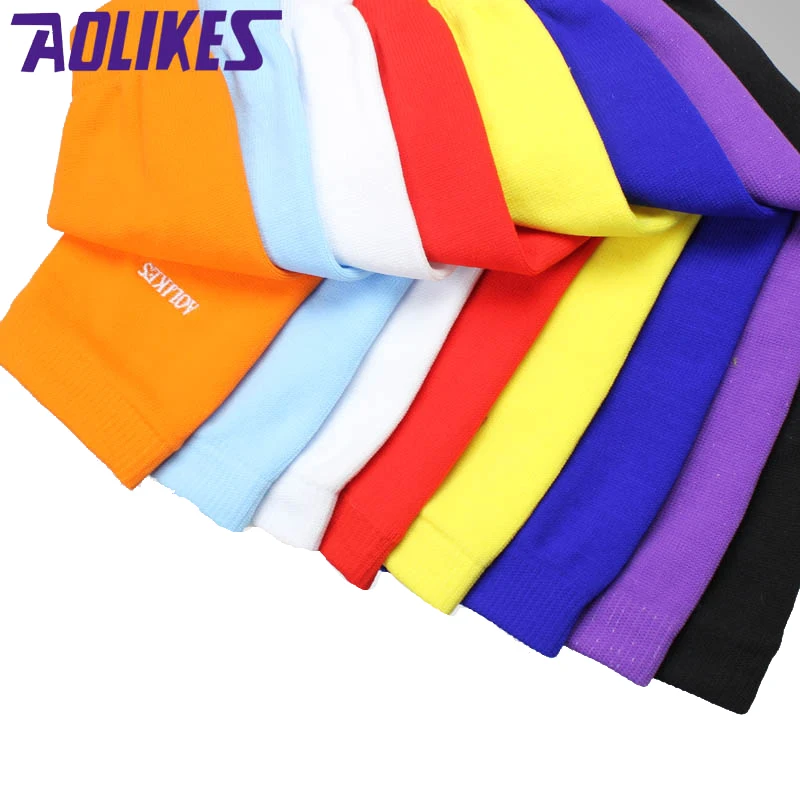 AOLIKES 1PCS Arm warmers Elastic Basketball Arm Sleeve Volleyball armband breathable cycling elbow pads support compression