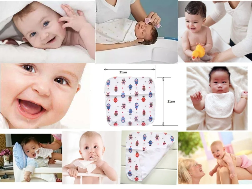 8 шт./партия, хлопок, полотенца для новорожденных, слюнявчик, полотенце для кормления, Bebe Toalha, ткань для мытья, платок BT901
