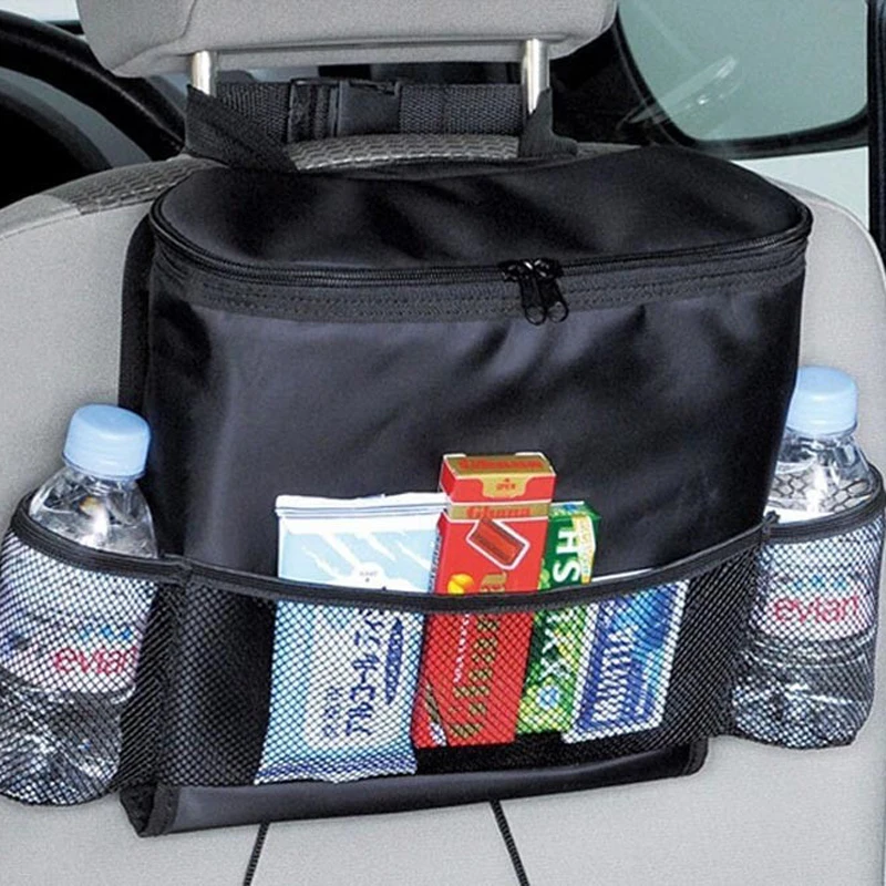 Изолированная автомобильная сумка для хранения на спинку сиденья автомобильный