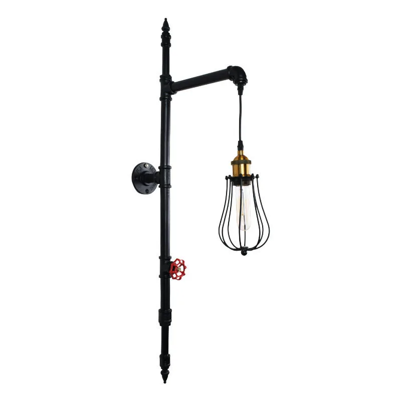 

Retro bird Lamp Industrial wind wall Lamps american rocket arm wall lights water pipe bar cafe restaurant pub living room bra