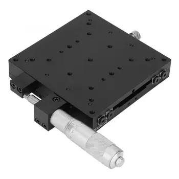 

100 * 100mm SEMX100-AS Manual Slide Table Trimming Platform Linear Stage Roller Guide Wholesale