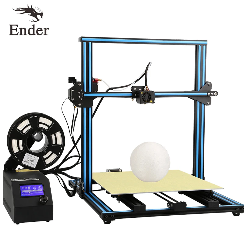 CR-10 4S 3d принтер DIY KIT Двойной винты Rod. Filament мониторинг сигнализации, продолжение печати; большой размер 400*400*400 мм Creality 3D