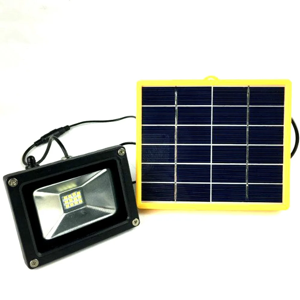 waterproof 10w solar powered outdoor led floodlight solar batteries for outside lights