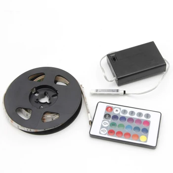

RGB 50-200cm 5050 Waterproof Flexible Lamp Led Strip Light + 24 Keys Remote