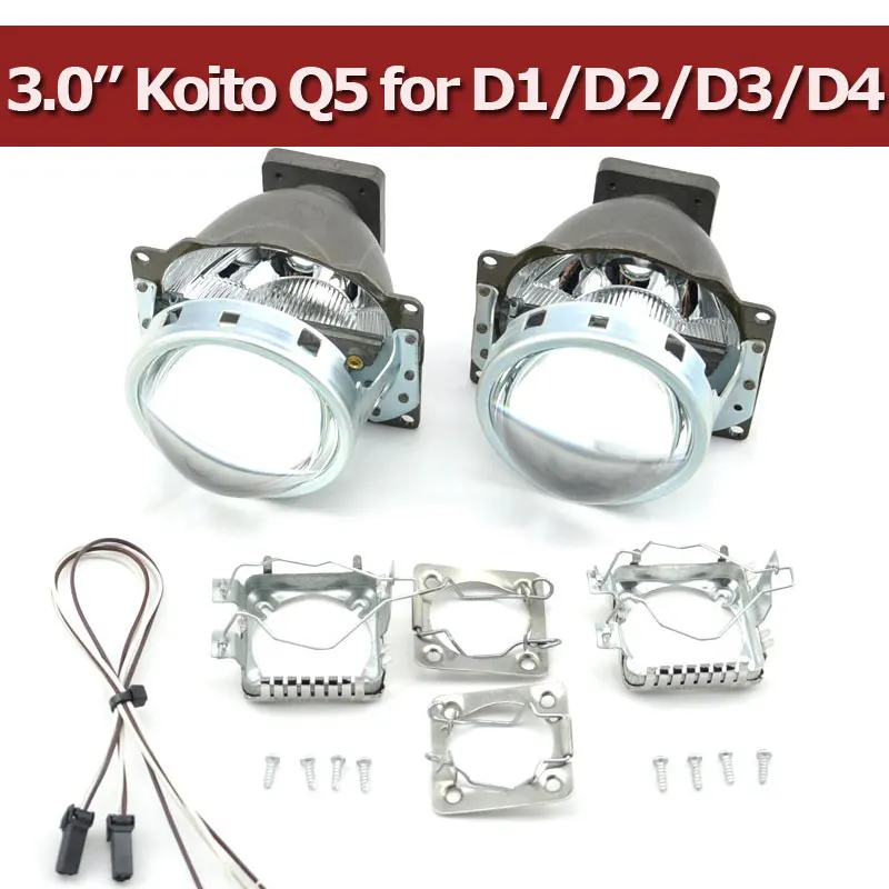

Free Shipping Hid Bi Xenon Projector Lens LHD for Car Headlight 3.0 Koito Q5 35W Can Use with D1S D2S D2H D3S D4S Super Bright
