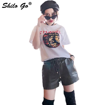 

Leather shorts Womens Spring Fashion sheepskin genuine leather shorts tie stretch high waist side pocket wide leg shorts