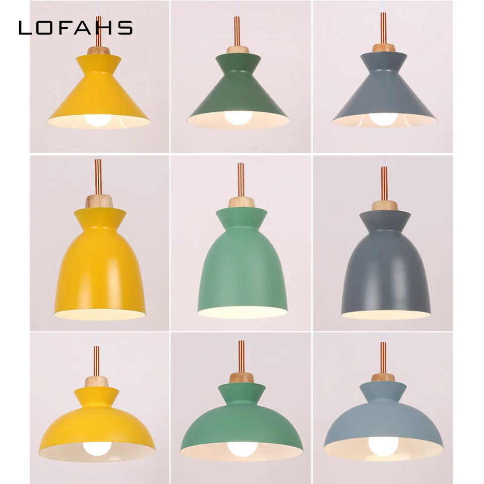 

Modern Pendant Lights Minimalist 3 colours lampshade Pendant Lamps Indoor Decor Home Lighting for Dining room Restaurant