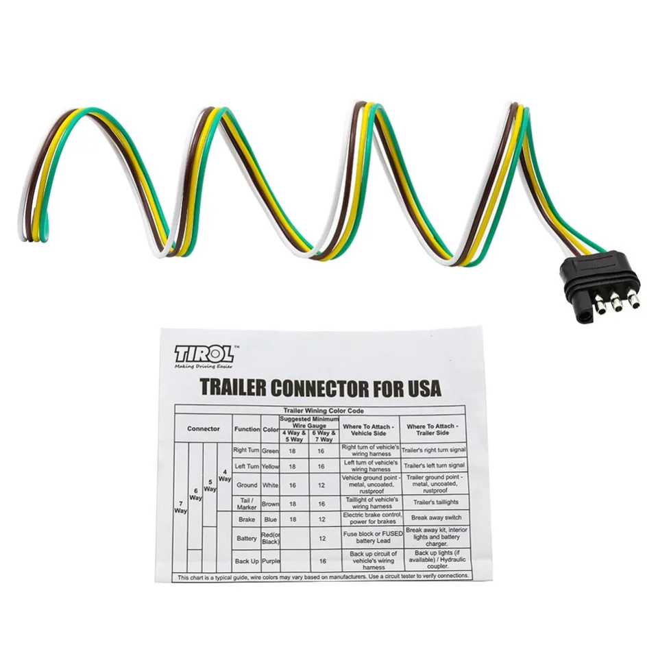 Trailer Wiring Diagram 4 Way Flat from ae01.alicdn.com