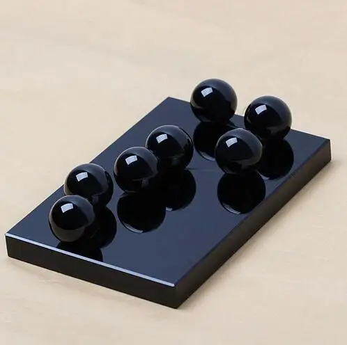 

The natural beauty of obsidian crystal big dipper meteor figure