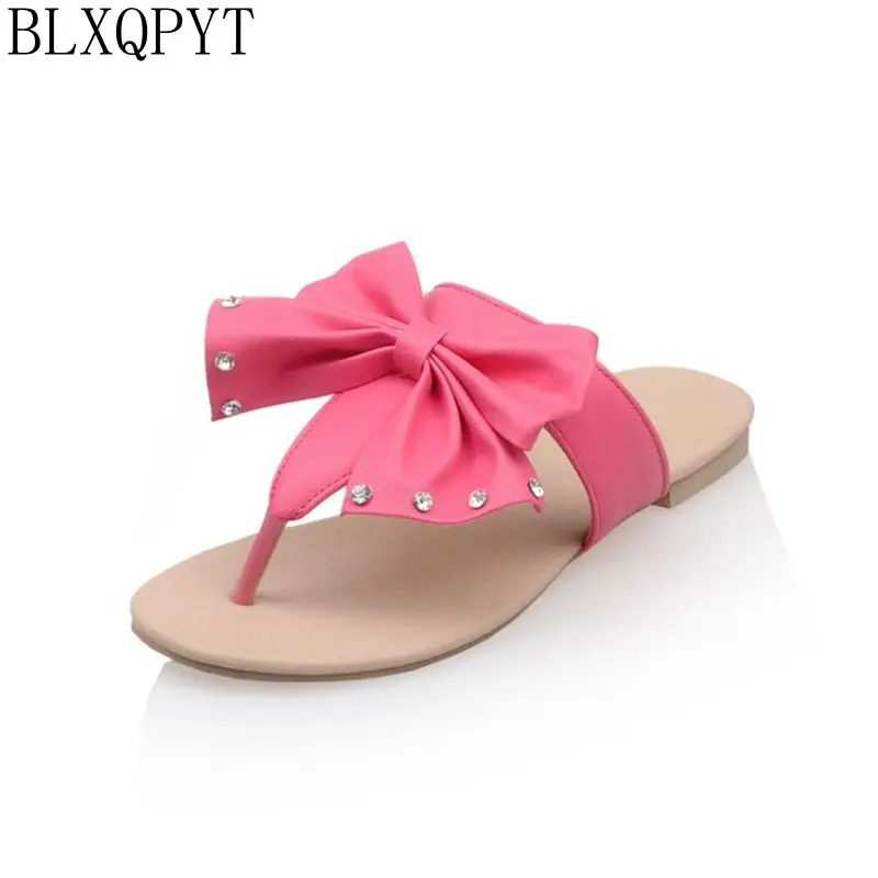 

Big Size 32-48 New Women Peep Toe Flat Heel Wedges Sandals Sweet Beautiful Flower Sandals Slippers Shoes Woman M216
