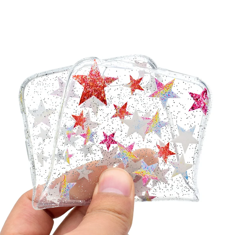 cute cartoon glitter silicone case iphone 5 6 s 7 plus (40)