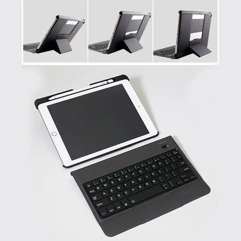 Чехол для клавиатуры для Pad Pad Pad Pro 9,7 Pad Air 2& 1 тонкий и светильник беспроводной/черный список 7 цветов Pad C