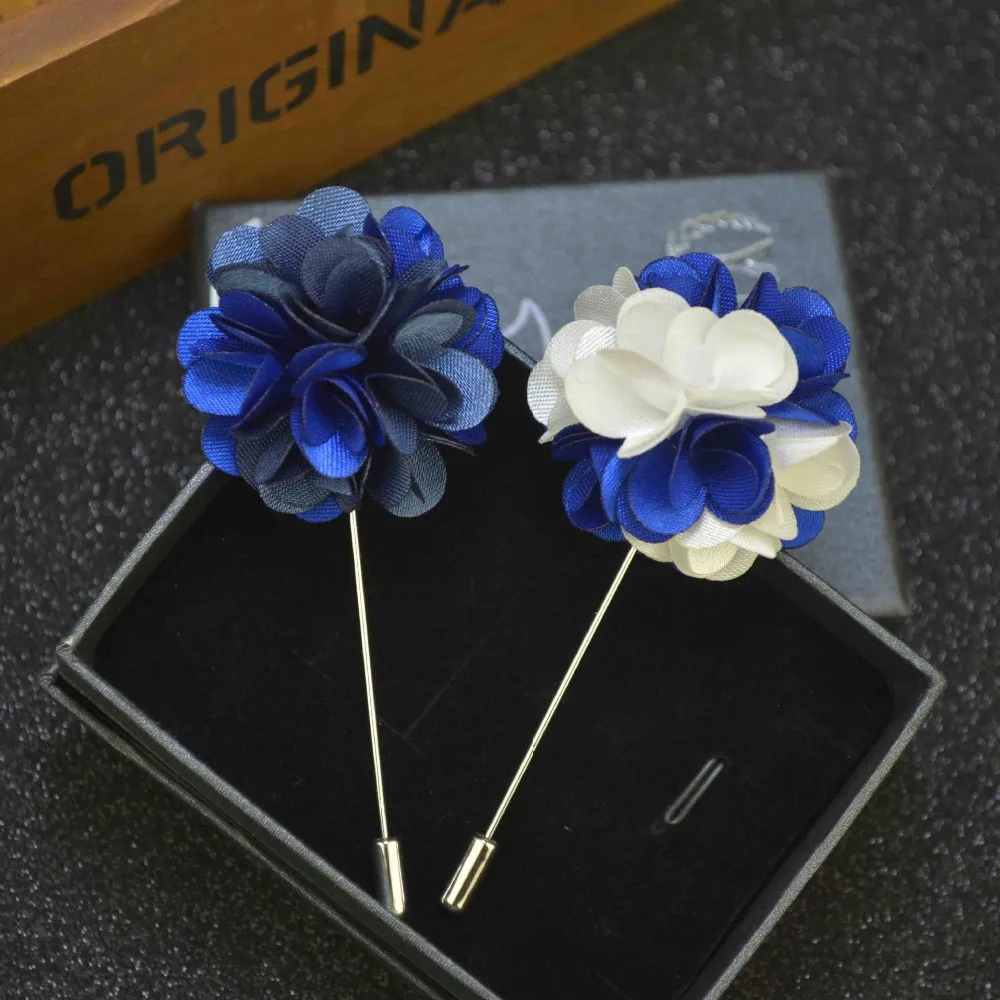 

35 pcs/lot , Mens lapel flower Boutonniere, satin Lapel Flower pin, grooms flower boutonniere, groomsmen gift