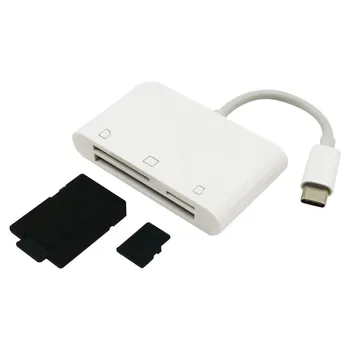 

3 in 1 USB-C Type-C To CF SD TF Micro SD Memory Card Reader Hub Adapter Support memory card: MicroSD, SD, TF, CF 31#