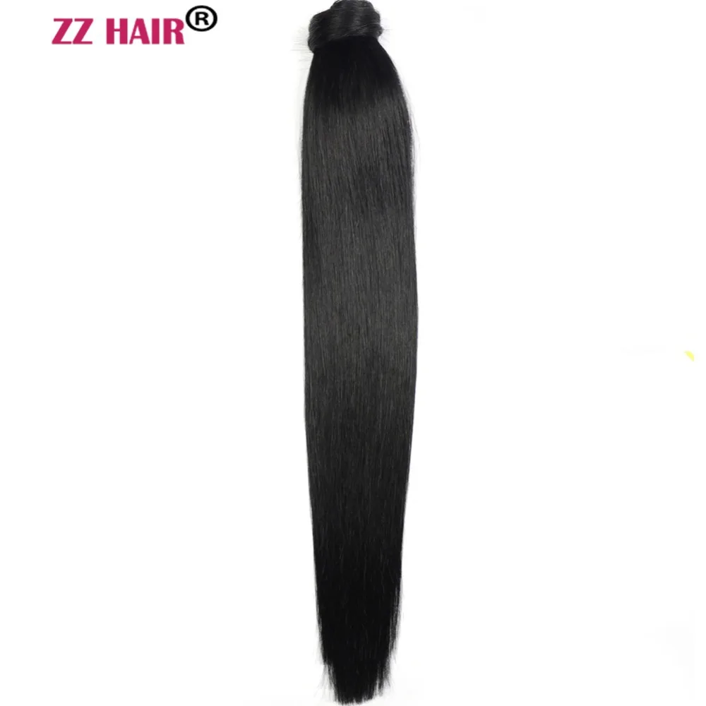 Магический накладной хвост ZZHAIR 100 г 100% натуральные пряди для наращивания волос 16