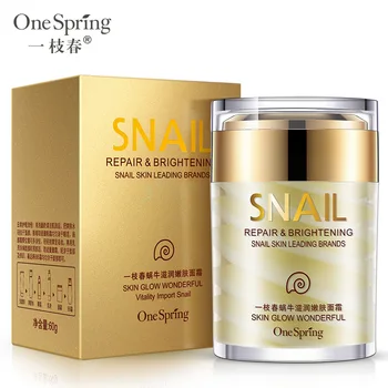 60g OneSpring Natural Snail Cream Facial Moisturizer Face Cream Whitening Ageless Anti Wrinkles Lifting Facial Firming Skin Care
60g OneSpring Natural Snail Cream Facial Moisturizer Face Cream Whitening Ageless Anti Wrinkles Lifting Facial Firming Skin Care
