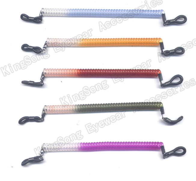 

bi-color elastic kids eyeglass frame spiral junior children cords retainer sport band lanyard string sunglass retainer
