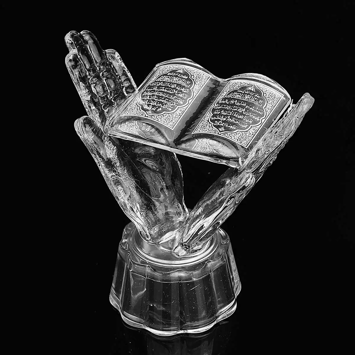 

Crystal Quran Book Decor Ramadan Eid Allah Islamic Muslim Gift Scriptures Home Decorative Ornament Polishing Quran Book Stand