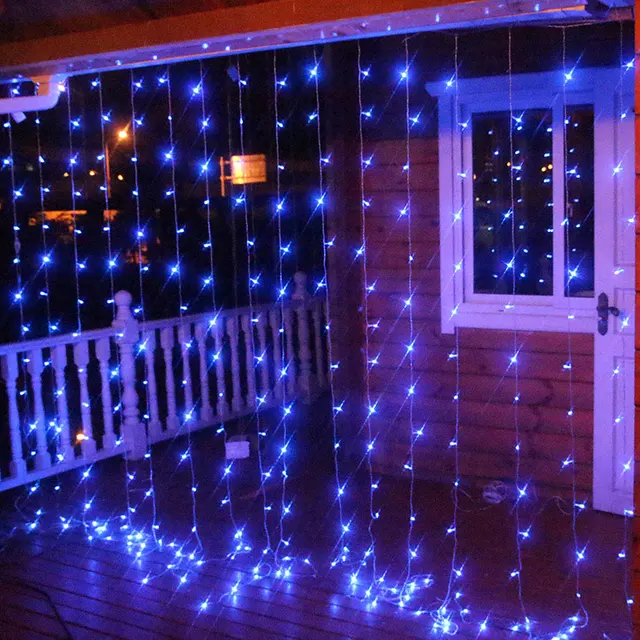 3M*3M/3M*1M Led Christmas Curtains Lights Outdoor/Indoor US 110V/EU