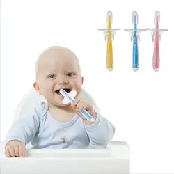 Детская обучающая Силиконовая зубная щетка для младенцев с рисунком из мультфильма, мягкие волосы, уход за полостью рта