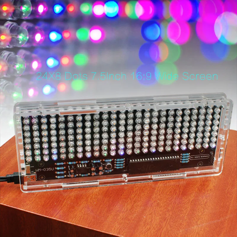 Звуковой индикатор CIRMECH FFT 24x8 набор для самостоятельного изготовления красный