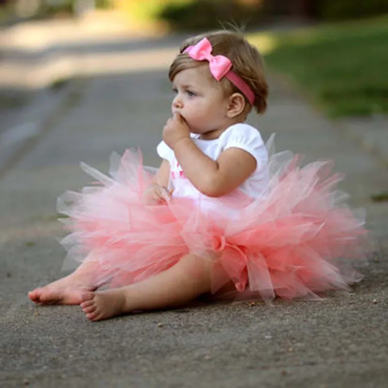 

2018 Summer Newborn Solid Princess Skirts Cute Kids Girls Toddler Baby Bow Flower Lace Skirts Photography Princess Skirt Hsp085