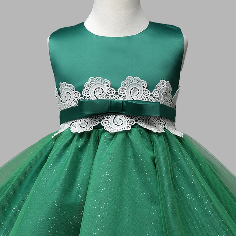 little girl emerald green dress