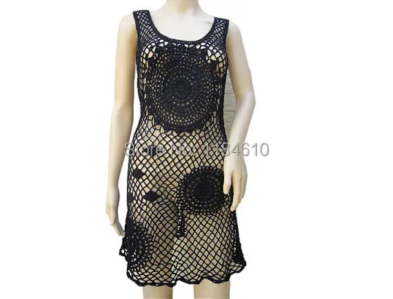 Long sleeveless crochet vest for women dresses dress Long sleeveless crochet vest for women dresses dress