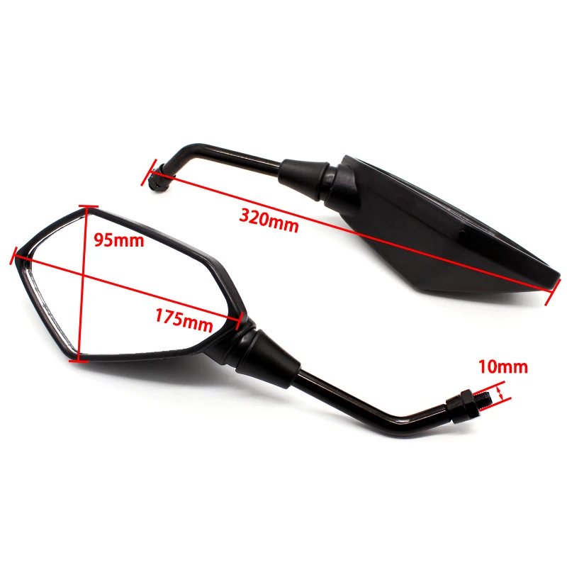 Universal Rear Mirror For Honda CB1000R CB1300 CB600F Hornet CBF600 CBR125R CBF125 Harley Suzuki Yamaha Kawasaki BMW Ducati