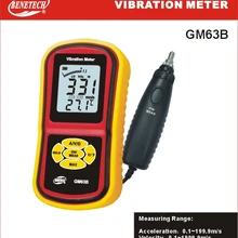 Измеритель вибраций GM63B измерения вибрации Ручной цифровой Вибрационный анальер тестер
