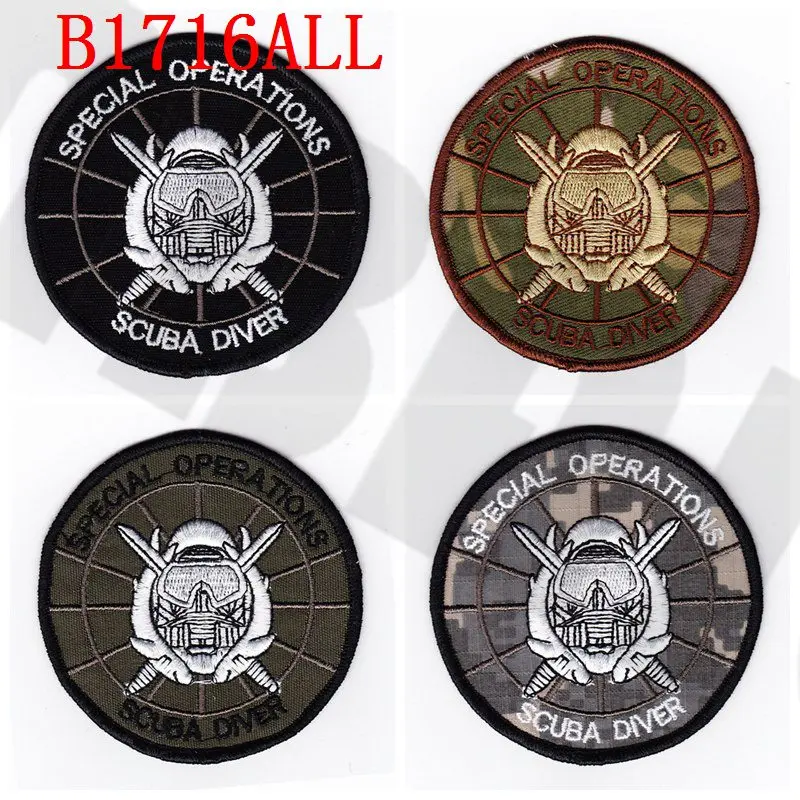 

Embroidery Patch Seal Team Special Operations SCUBA DIVER Morale Tactics Military