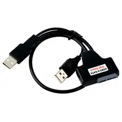 USB 2.0 до 7 + 6 13Pin SATA ноутбука CD/DVD/Blu-Ray оптический привод Кабель-адаптер 2425